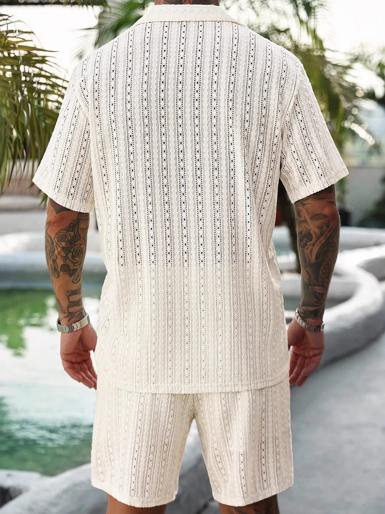 Hollow Out Breathable 2-piece Sets Set - Image 7