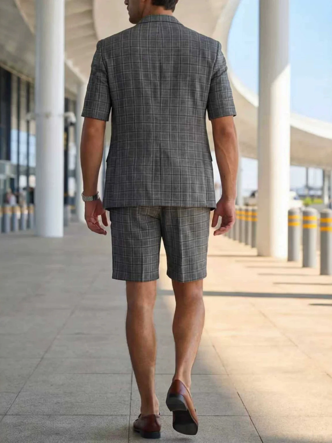 Light Business Leisure Plaid Suit Set 2-piece Sets - Image 3