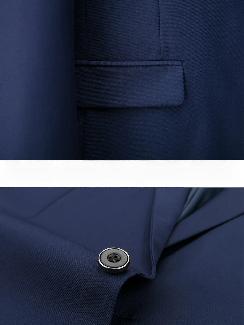 Slim-fit Business Suit Set 3-piece Sets - Image 6
