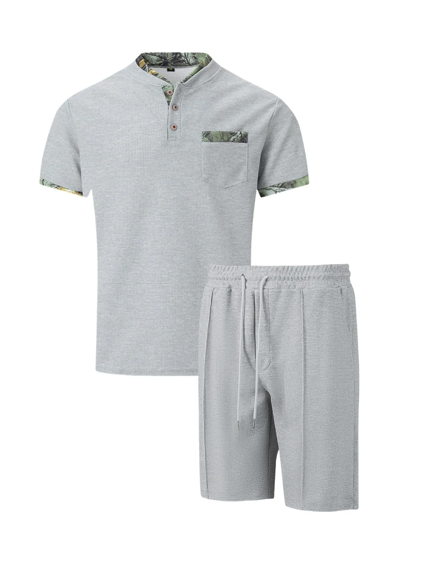 Solid Color Leisure 2-piece Sets Set - Image 3