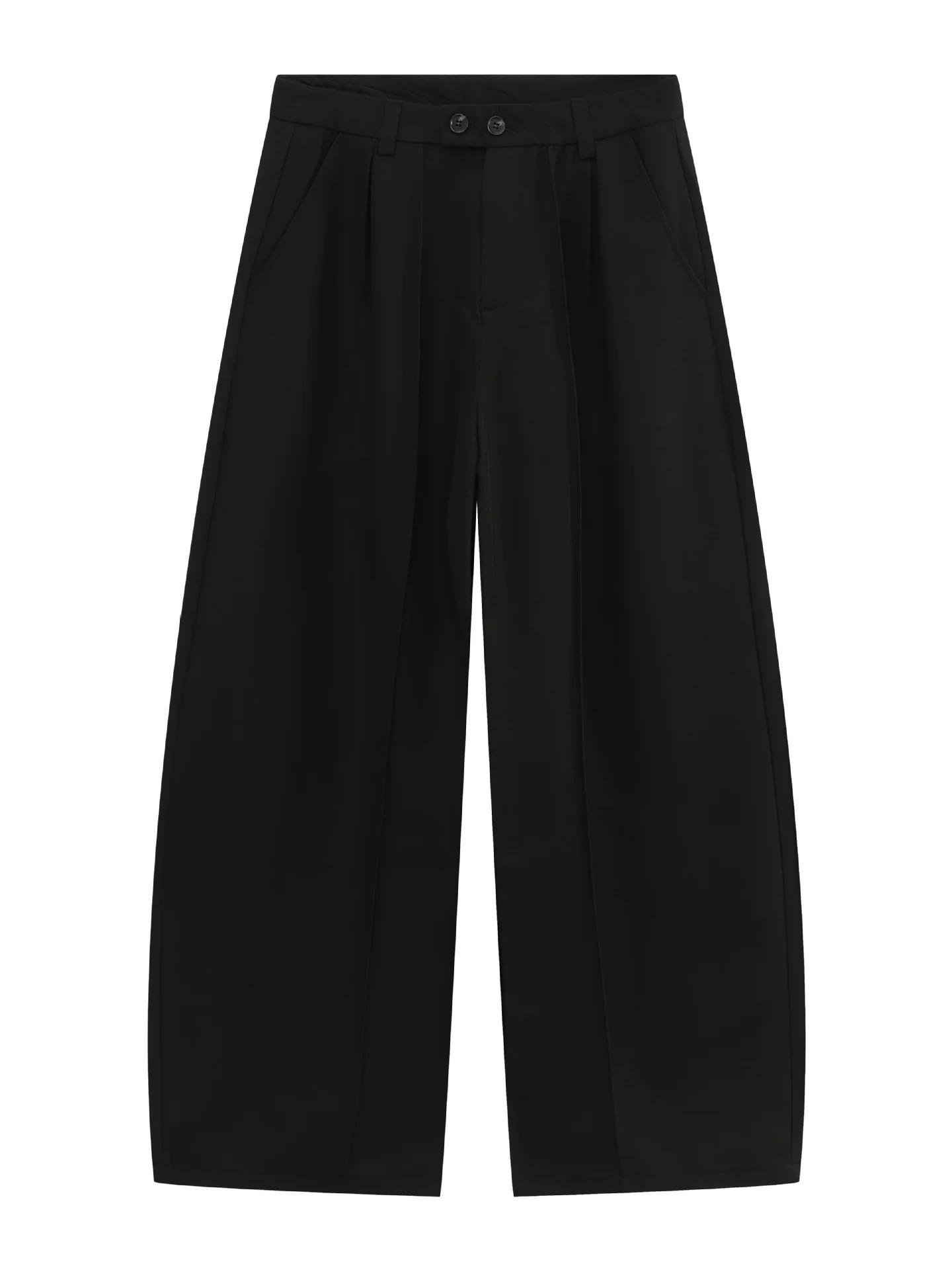 Old Money Style Double Pleat Straight-fit Dress Pants Pants - Image 4