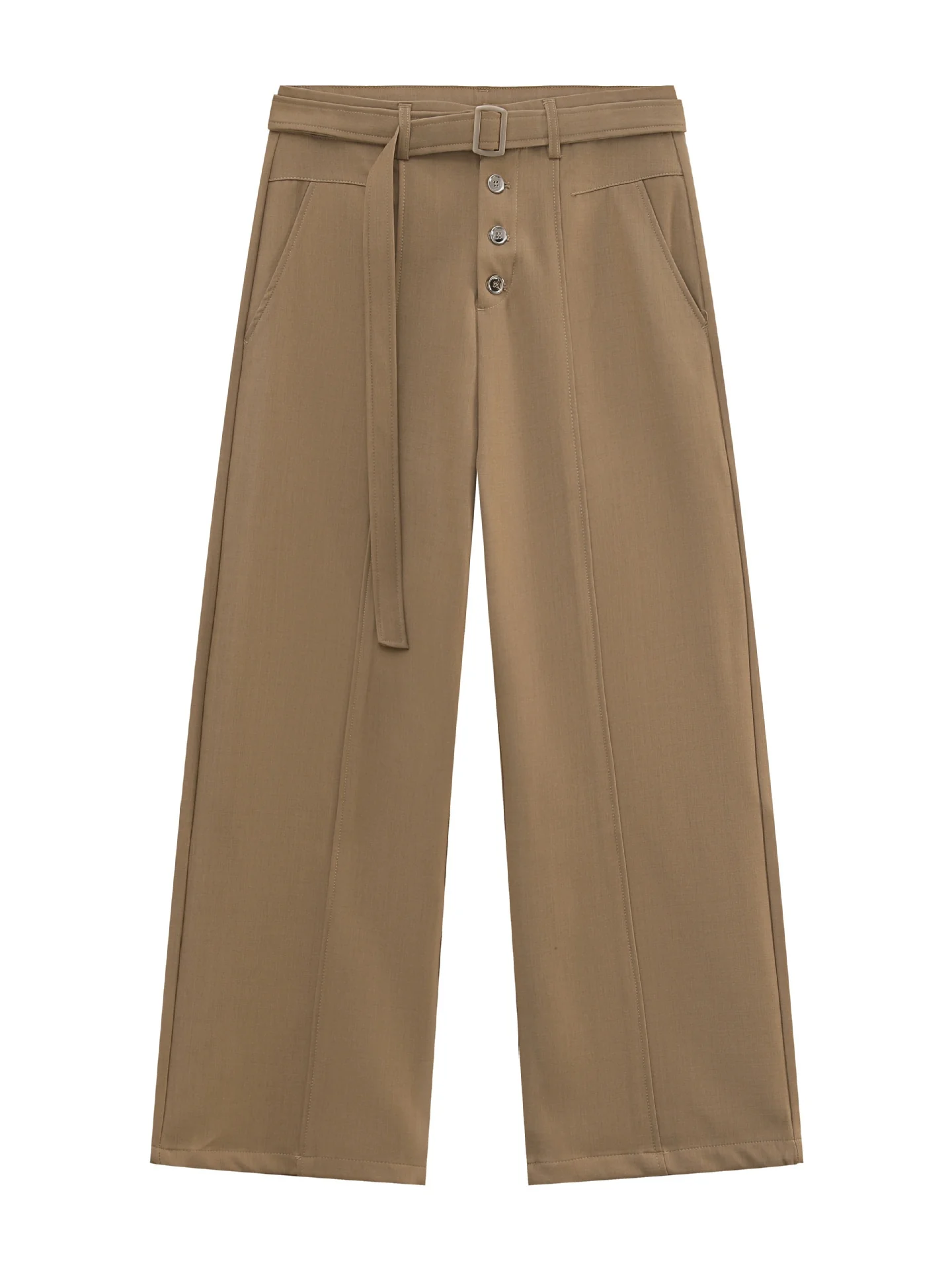 Stereo Multiple Buttons Straight-fit Dress Pants Pants - Image 11