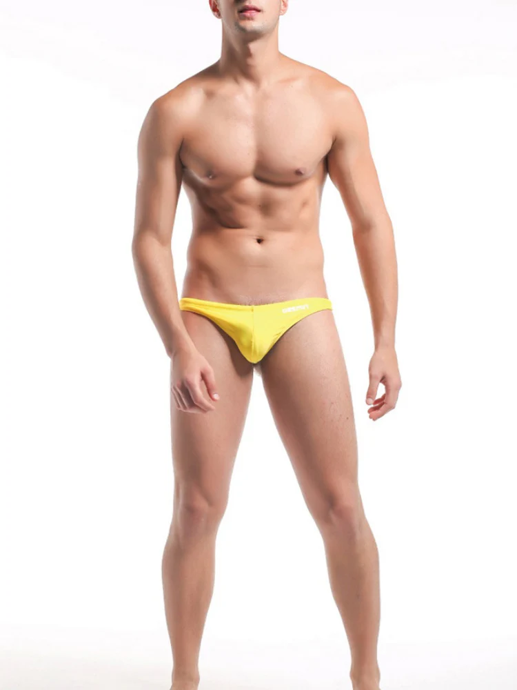 Multicolor Triangle T-shaped Swimming Trunks - Image 9