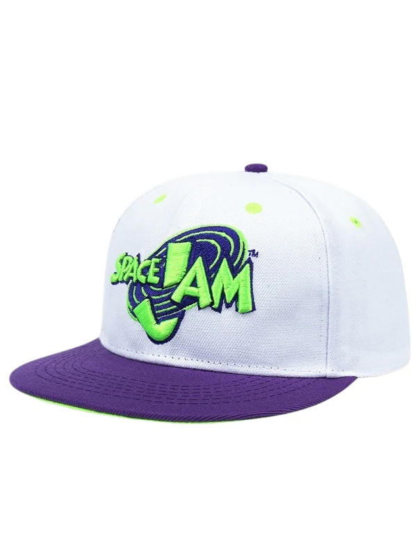Hip Hop Embroidery Letter Street Dance Flat-brimmed Hat Baseball Caps