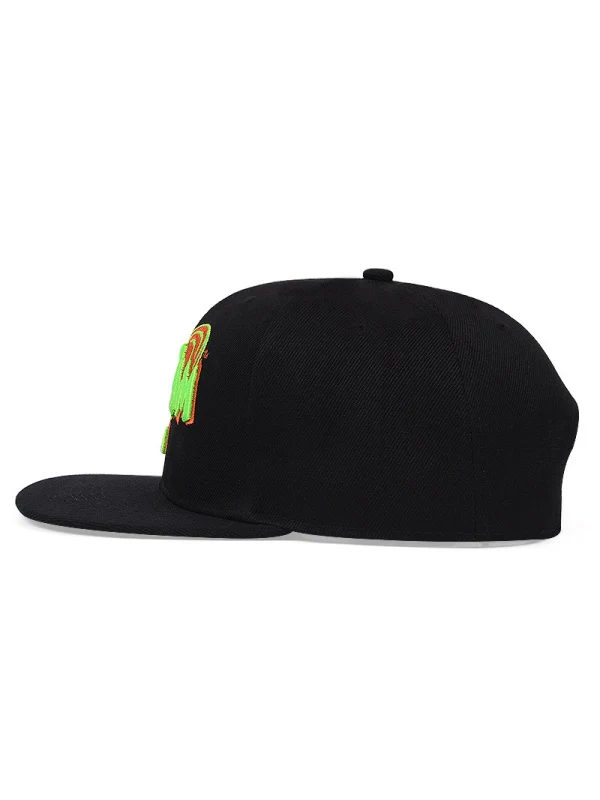 Hip Hop Embroidery Letter Street Dance Flat-brimmed Hat Baseball Caps - Image 3