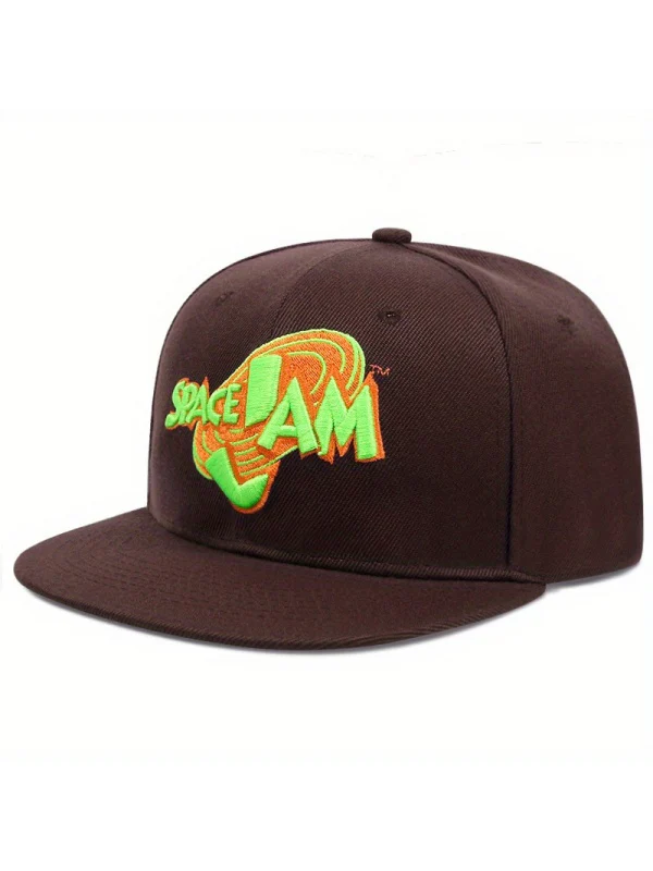 Hip Hop Embroidery Letter Street Dance Flat-brimmed Hat Baseball Caps - Image 6