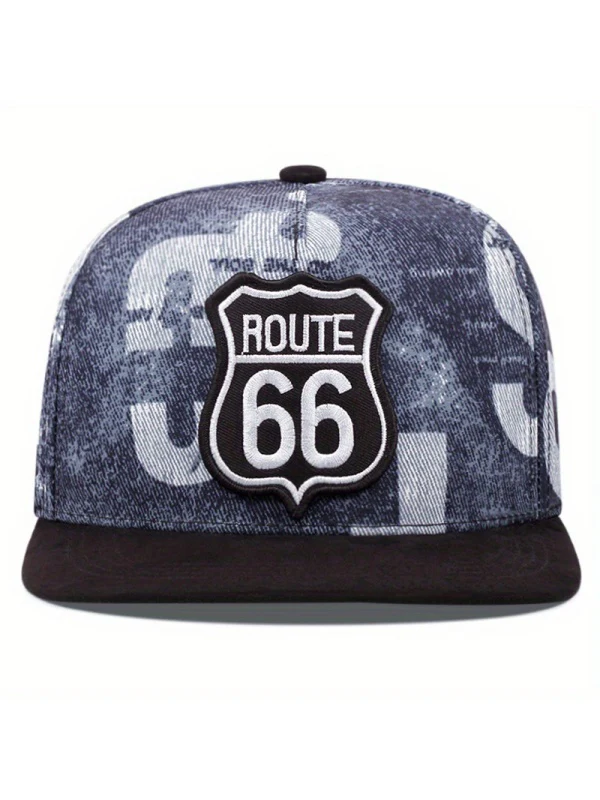 Embroidery Number Hip Hop Shade Flat-brimmed Hat Baseball Caps - Image 4