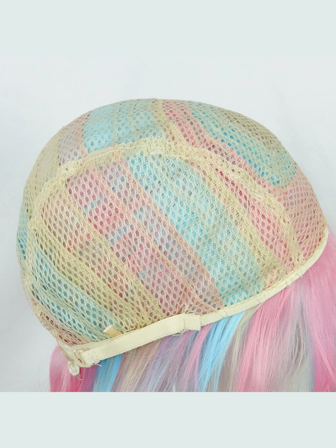 Colored Synthetic Fiber Long Wavy Curl Wig - Image 7