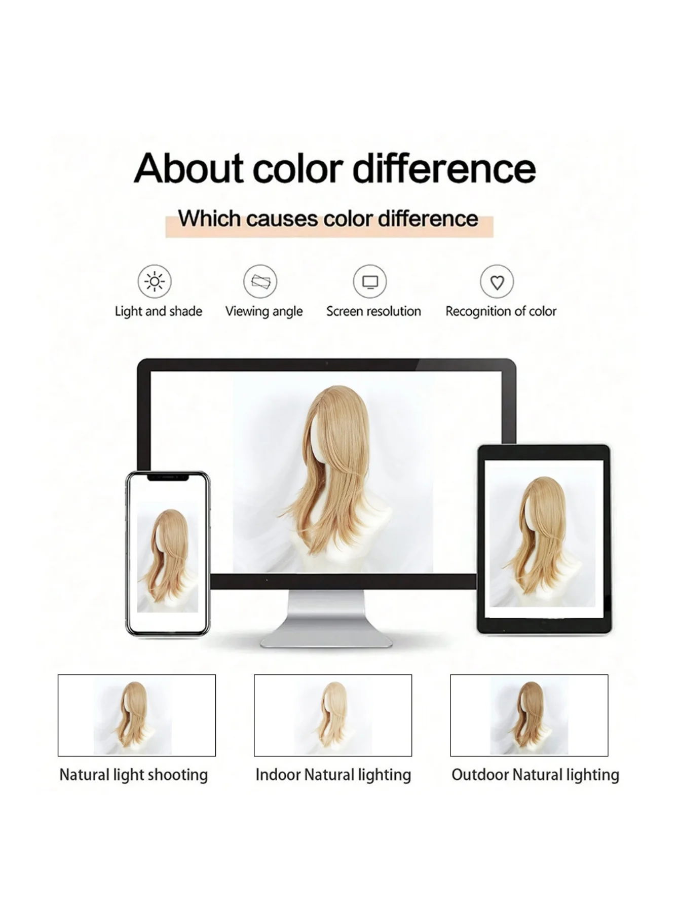 Invisible, Seamless Synthetic Long Wig That Covers Gray Hair - Image 13