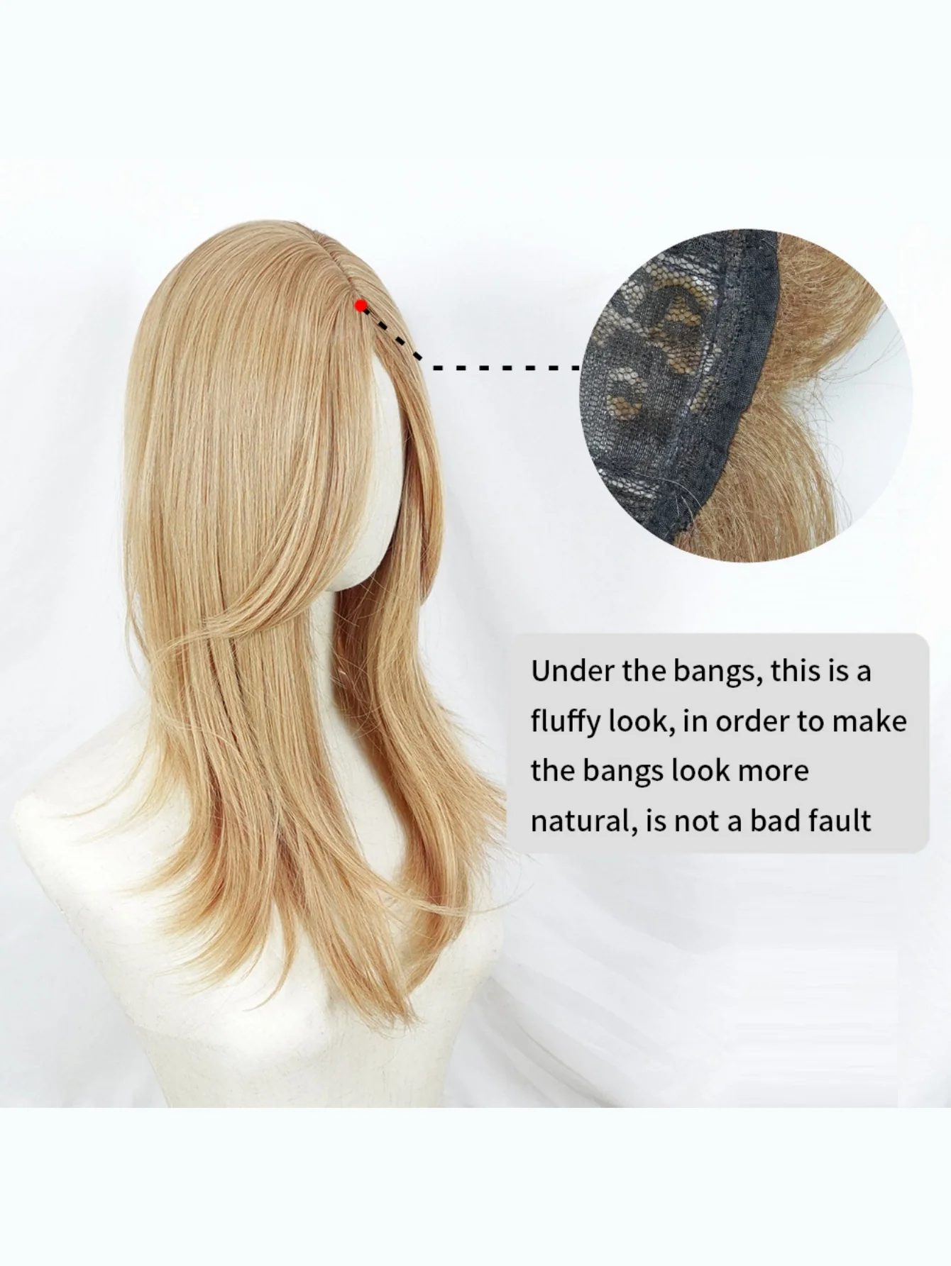 Invisible, Seamless Synthetic Long Wig That Covers Gray Hair - Image 9