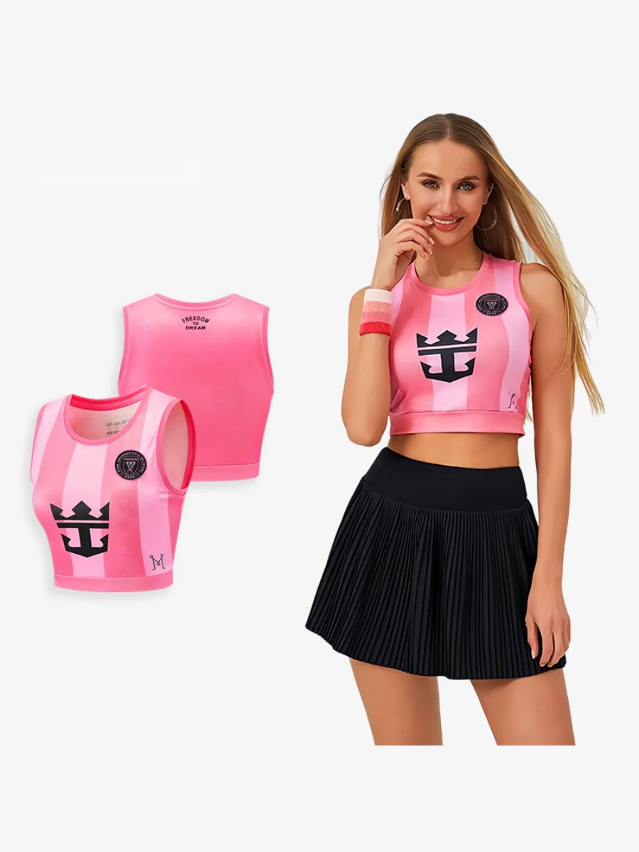 World Cup Football Babes' Crop Top Jersey – Short-Sleeve Sports Tank - Image 15