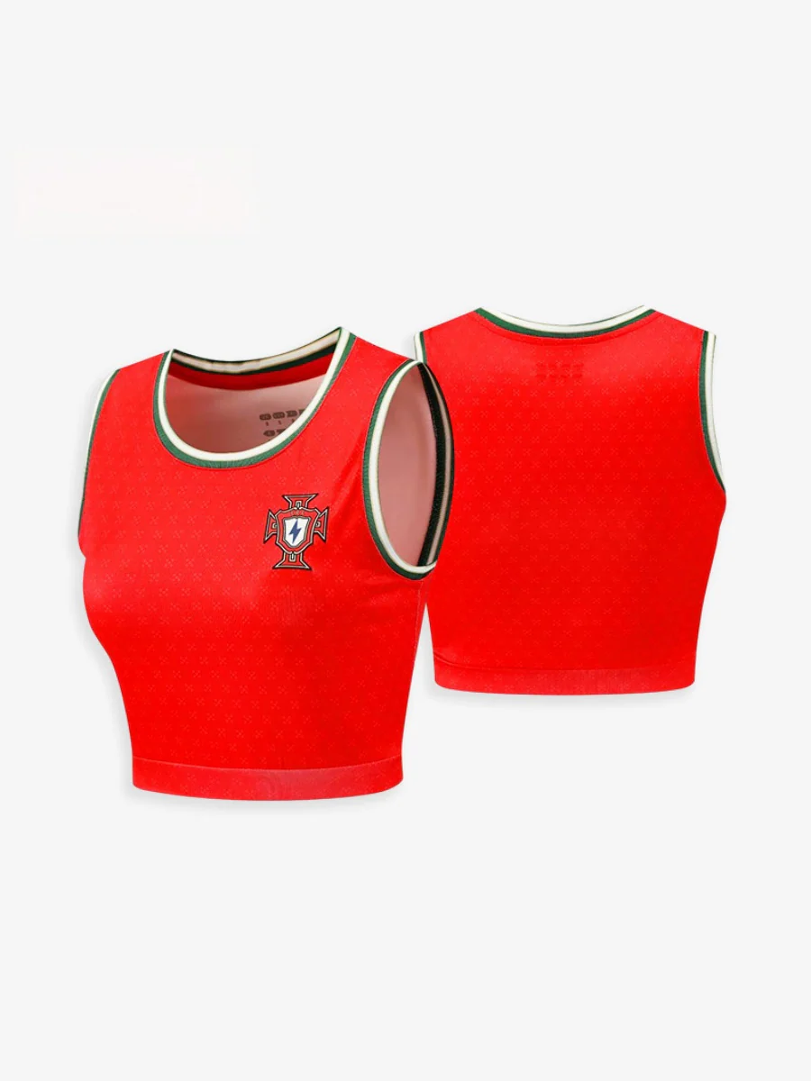 World Cup Football Babes' Crop Top Jersey – Short-Sleeve Sports Tank - Image 8