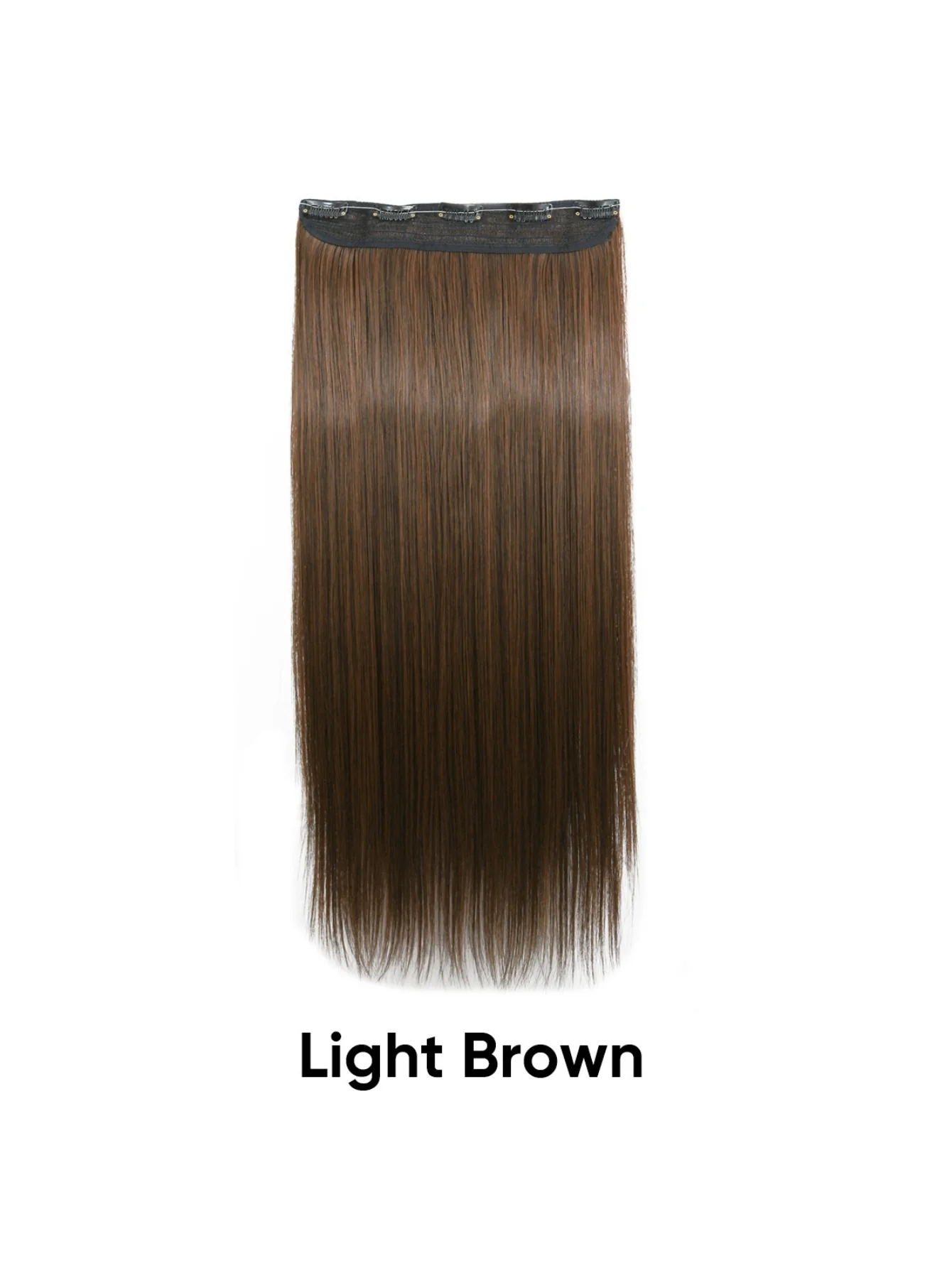 Seamless, Invisible, One-piece Long Straight Wig With Fluffy Hair - Image 22