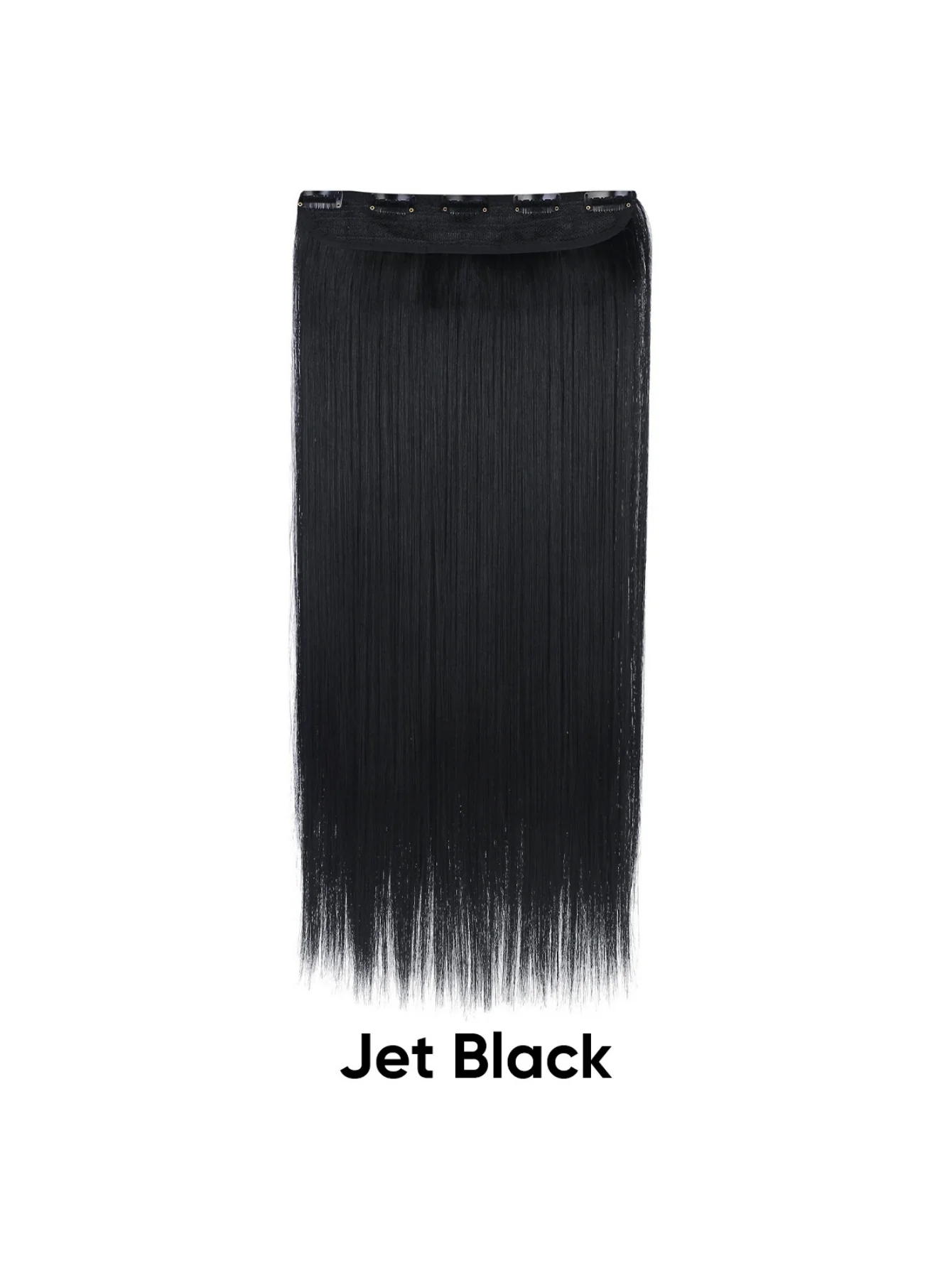 Seamless, Invisible, One-piece Long Straight Wig With Fluffy Hair - Image 6