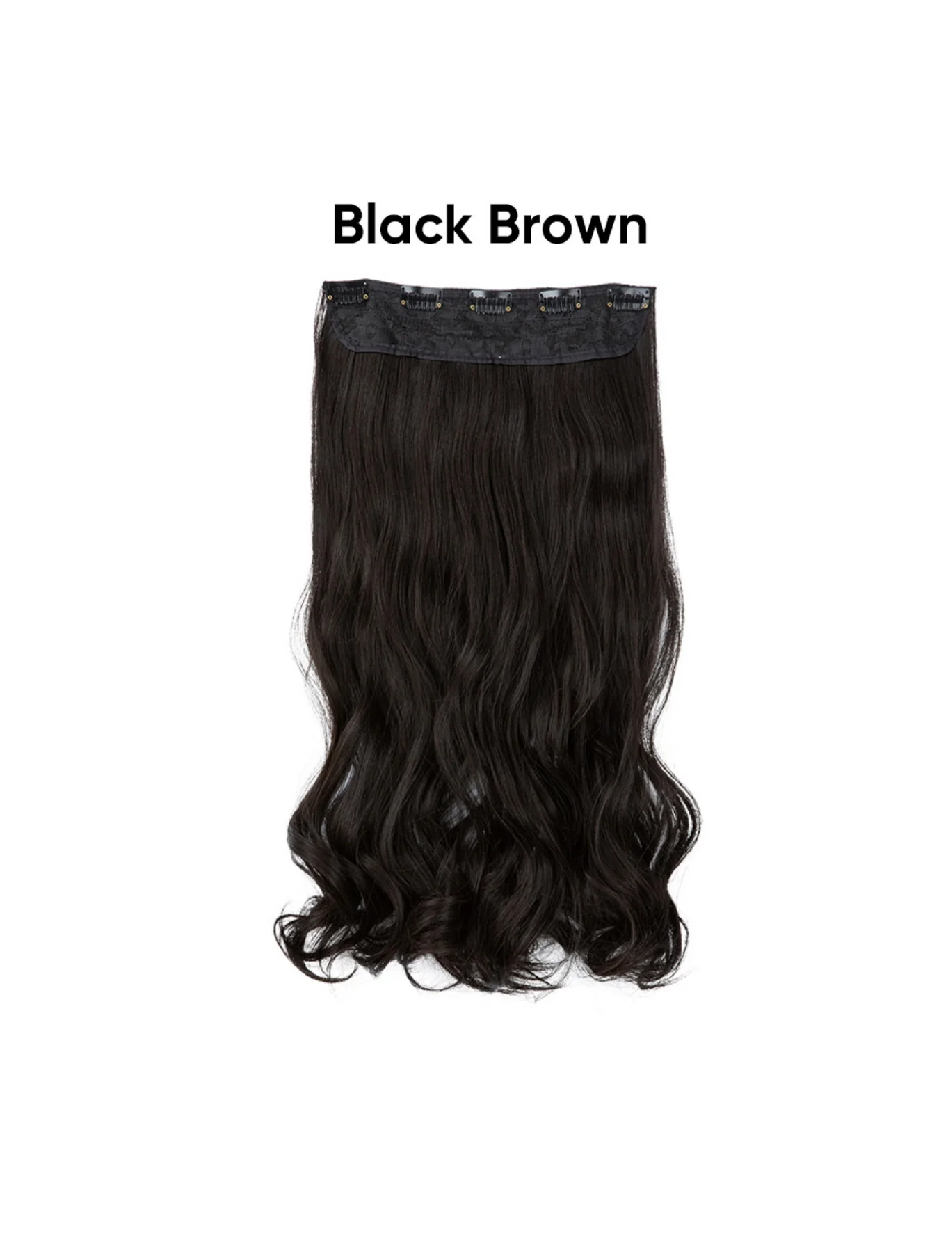 One-piece Five-piece Hair Extension Long Curly Wavy Wig - Image 14