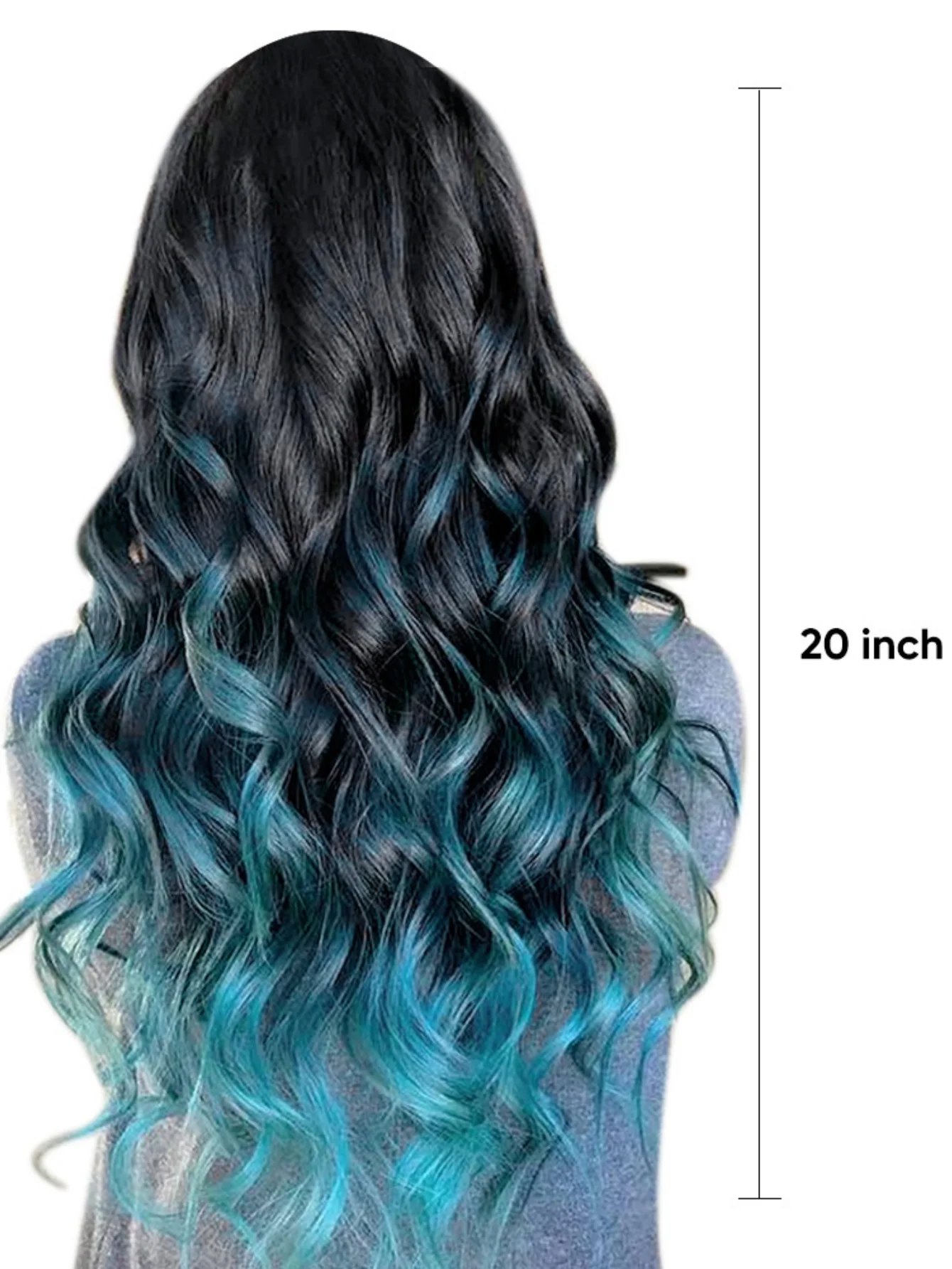 One-piece Five-piece Hair Extension Long Curly Wavy Wig - Image 5