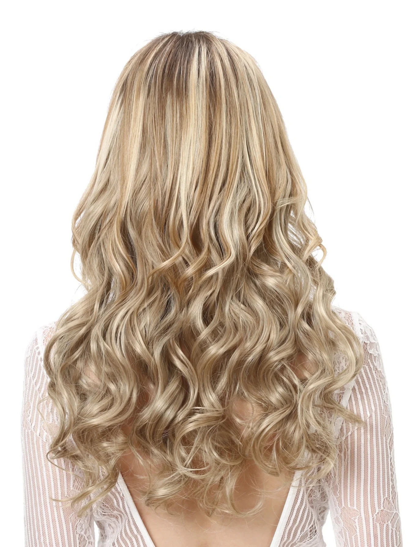 One-piece Five-piece Hair Extension Long Curly Wavy Wig - Image 7