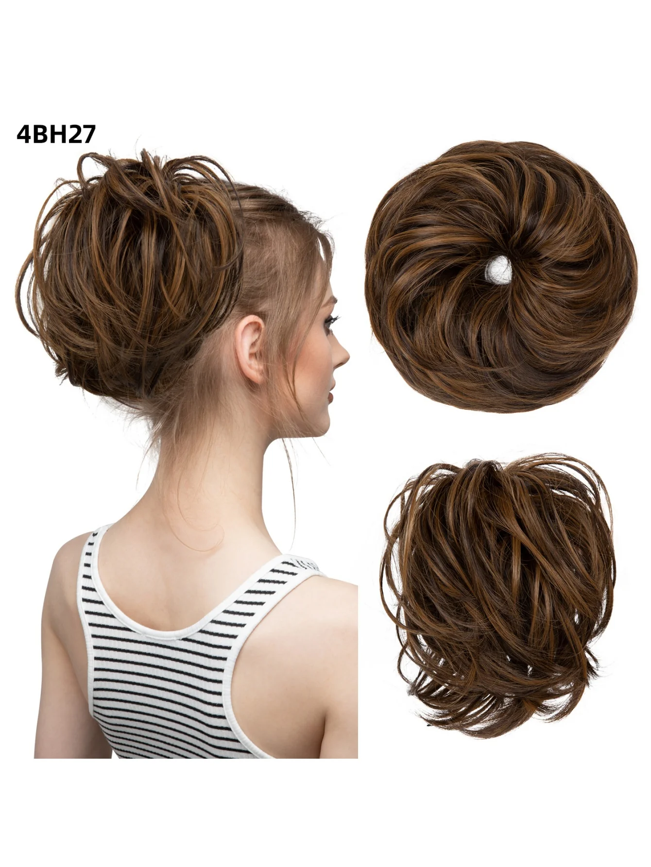 Fluffy Long Beard Curly Hair Updo Wig - Image 16