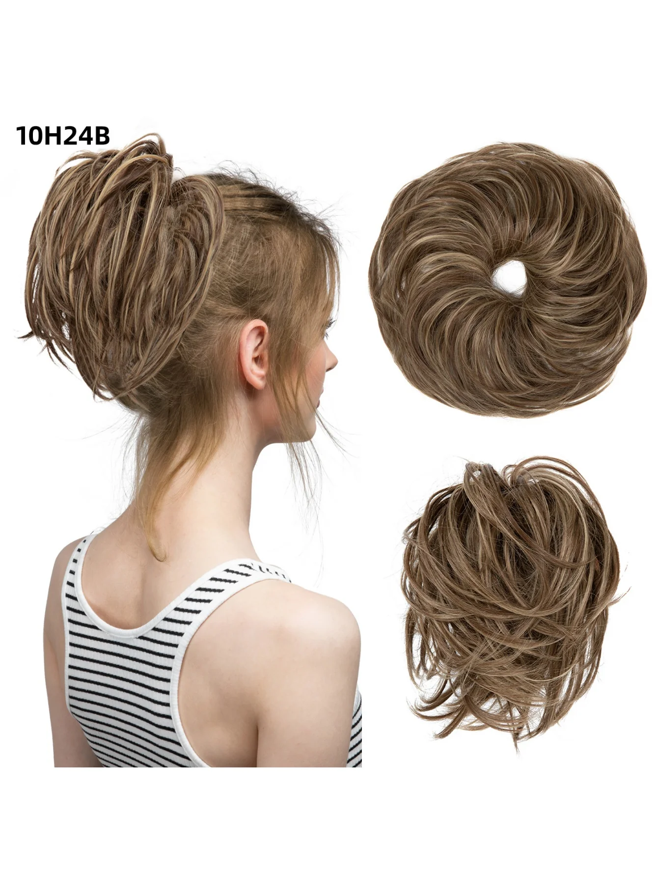 Fluffy Long Beard Curly Hair Updo Wig - Image 22