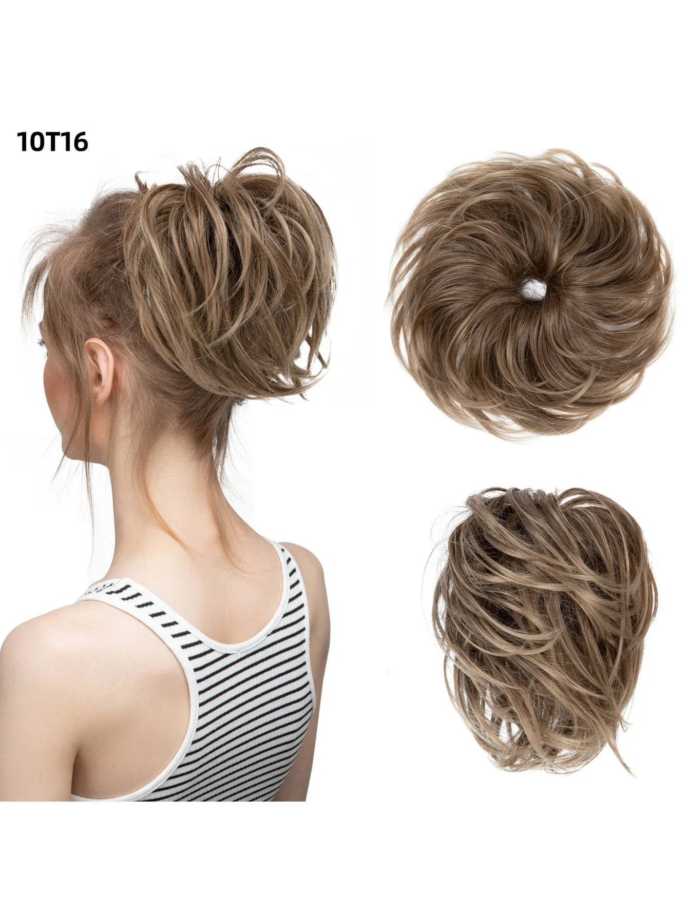 Fluffy Long Beard Curly Hair Updo Wig - Image 23