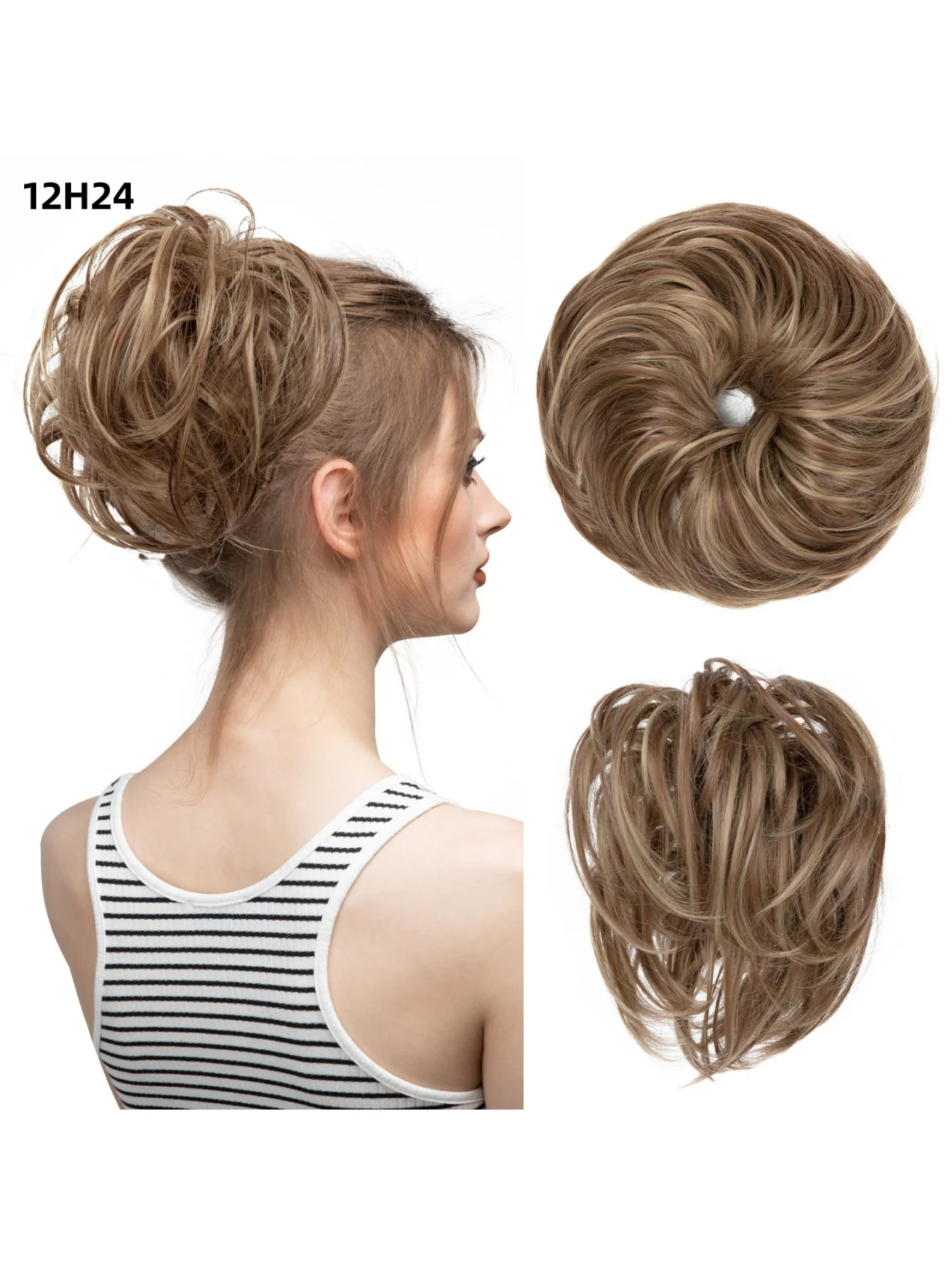 Fluffy Long Beard Curly Hair Updo Wig - Image 25