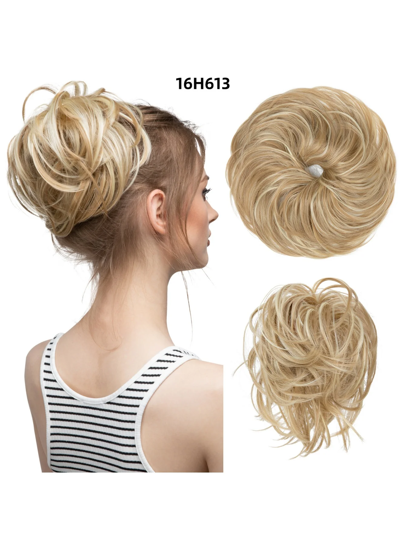 Fluffy Long Beard Curly Hair Updo Wig - Image 26