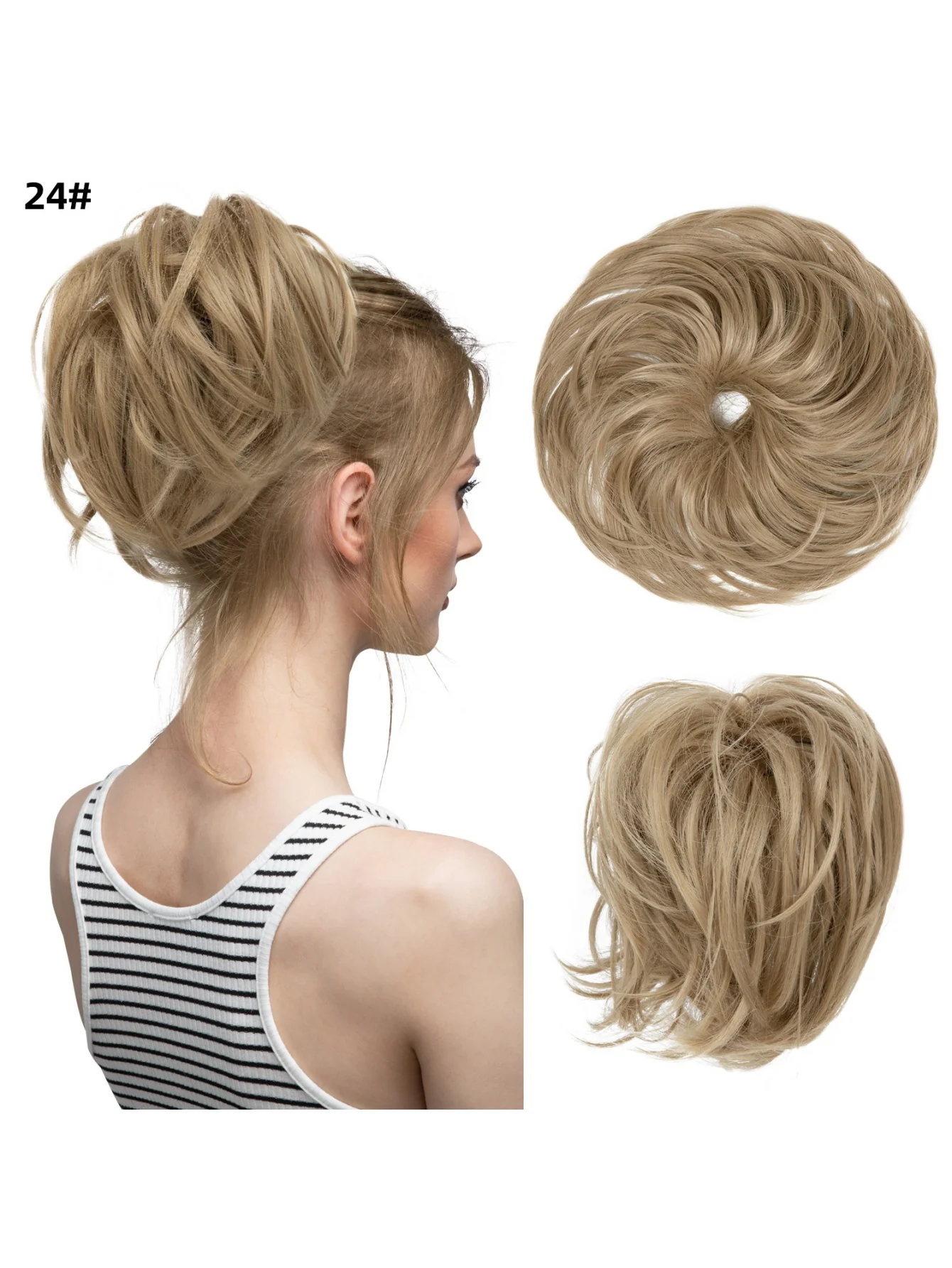 Fluffy Long Beard Curly Hair Updo Wig - Image 27