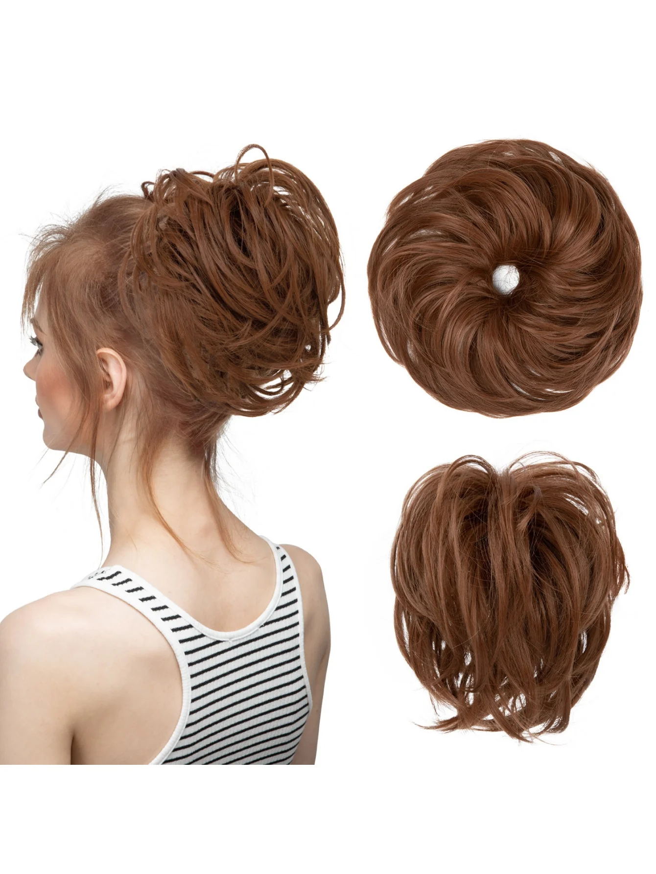 Fluffy Long Beard Curly Hair Updo Wig - Image 28