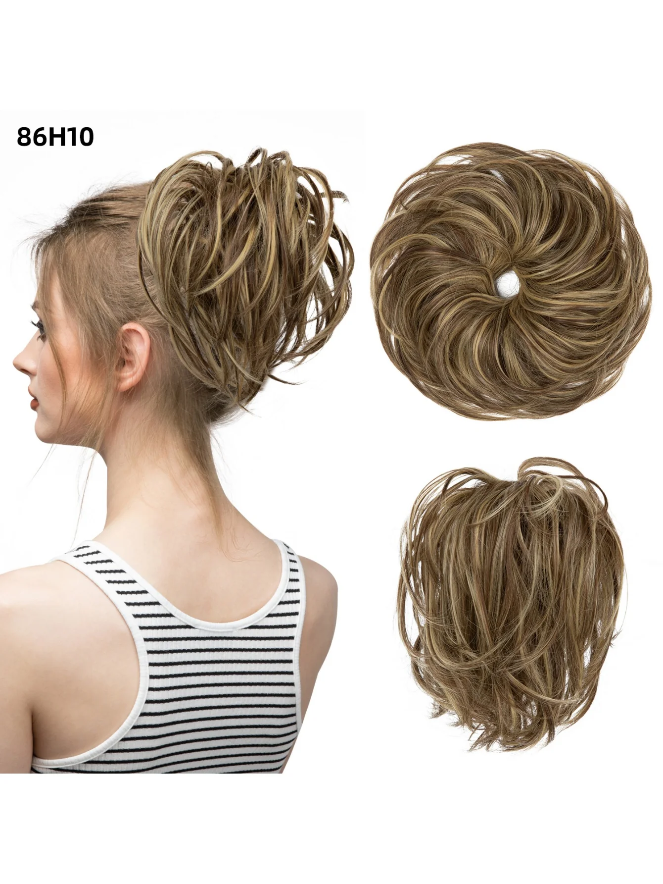 Fluffy Long Beard Curly Hair Updo Wig - Image 31