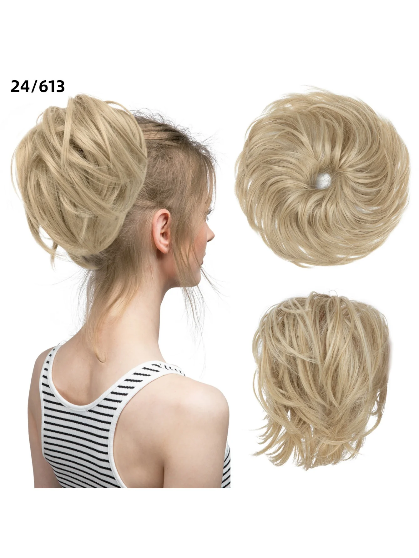Fluffy Long Beard Curly Hair Updo Wig - Image 35