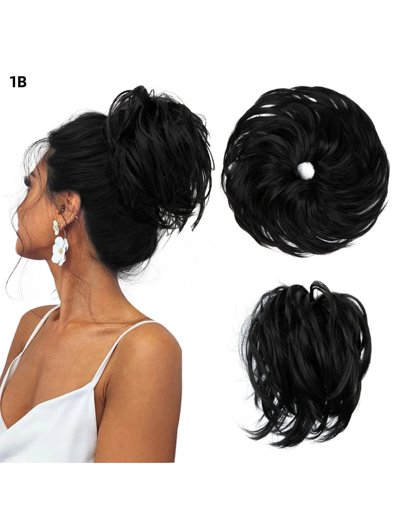 Fluffy Long Beard Curly Hair Updo Wig - Image 8