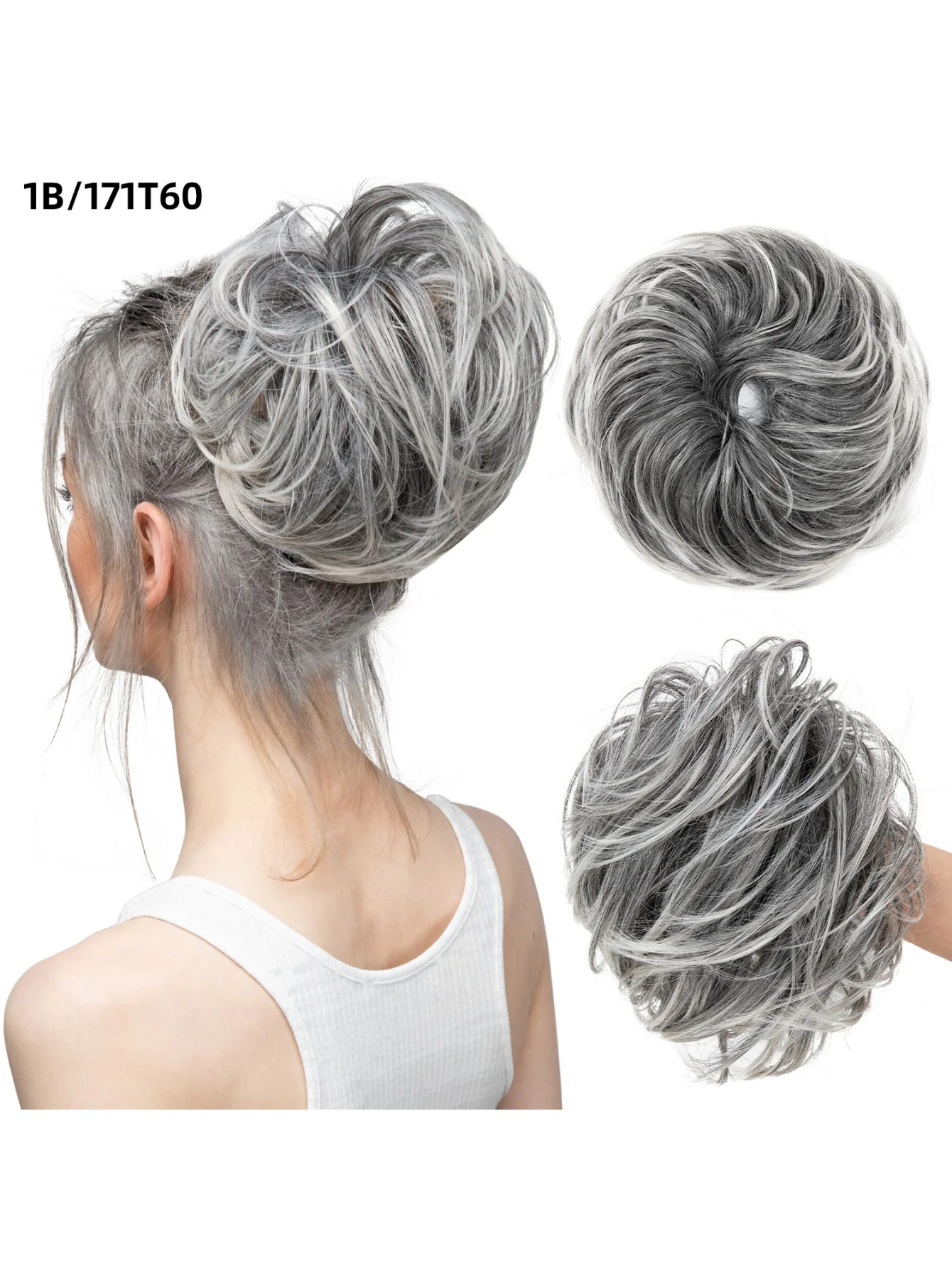 Fluffy Long Beard Curly Hair Updo Wig - Image 9