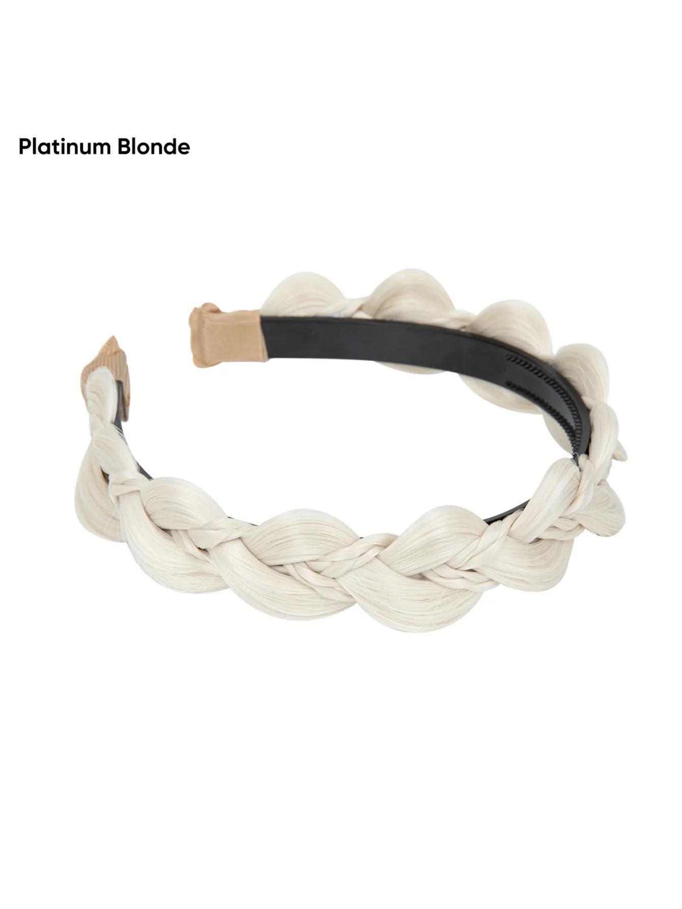 Braided Headband, Wide-brimmed Three-strand Sandwich Wig - Image 14