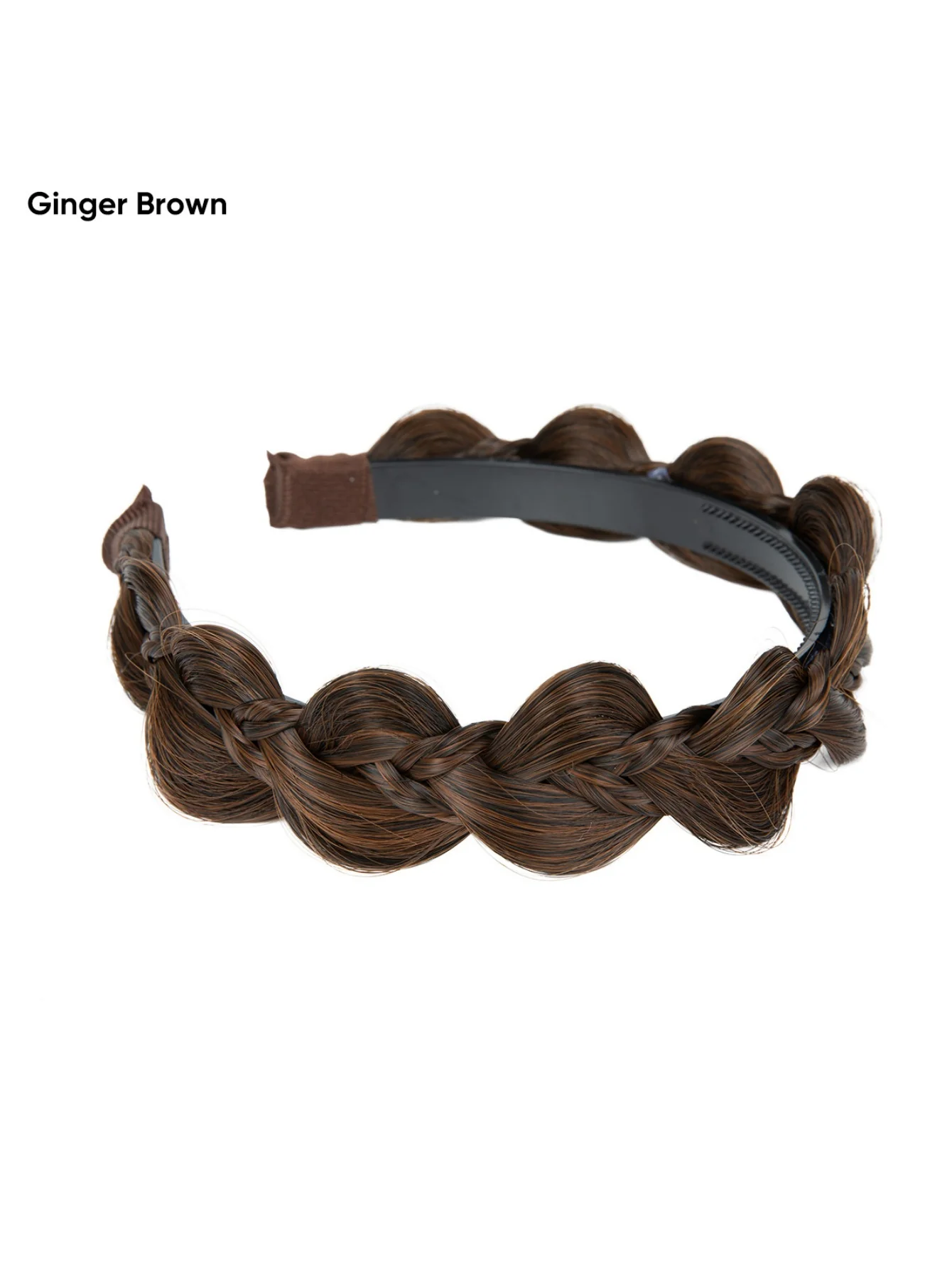 Braided Headband, Wide-brimmed Three-strand Sandwich Wig - Image 16