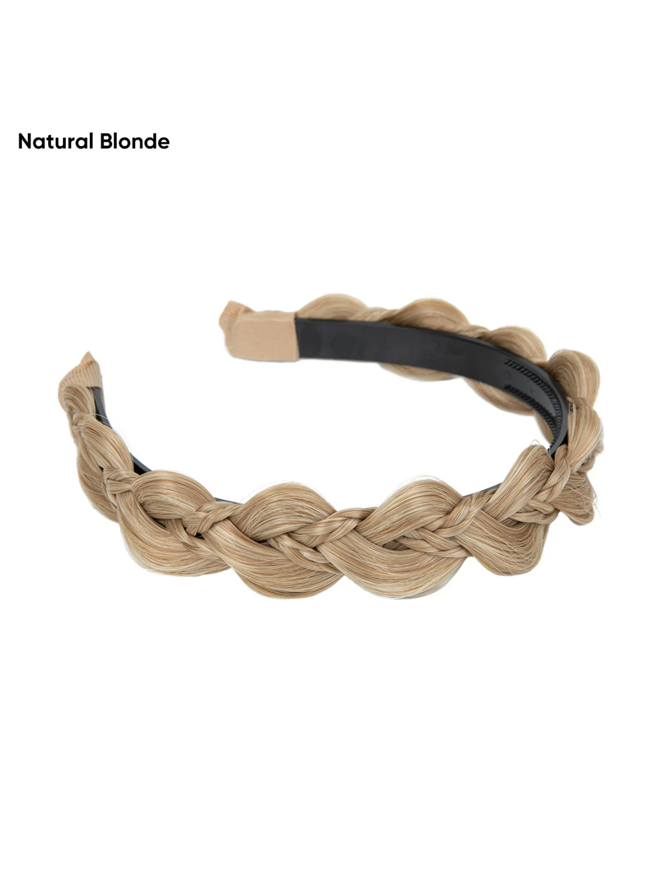 Braided Headband, Wide-brimmed Three-strand Sandwich Wig - Image 19