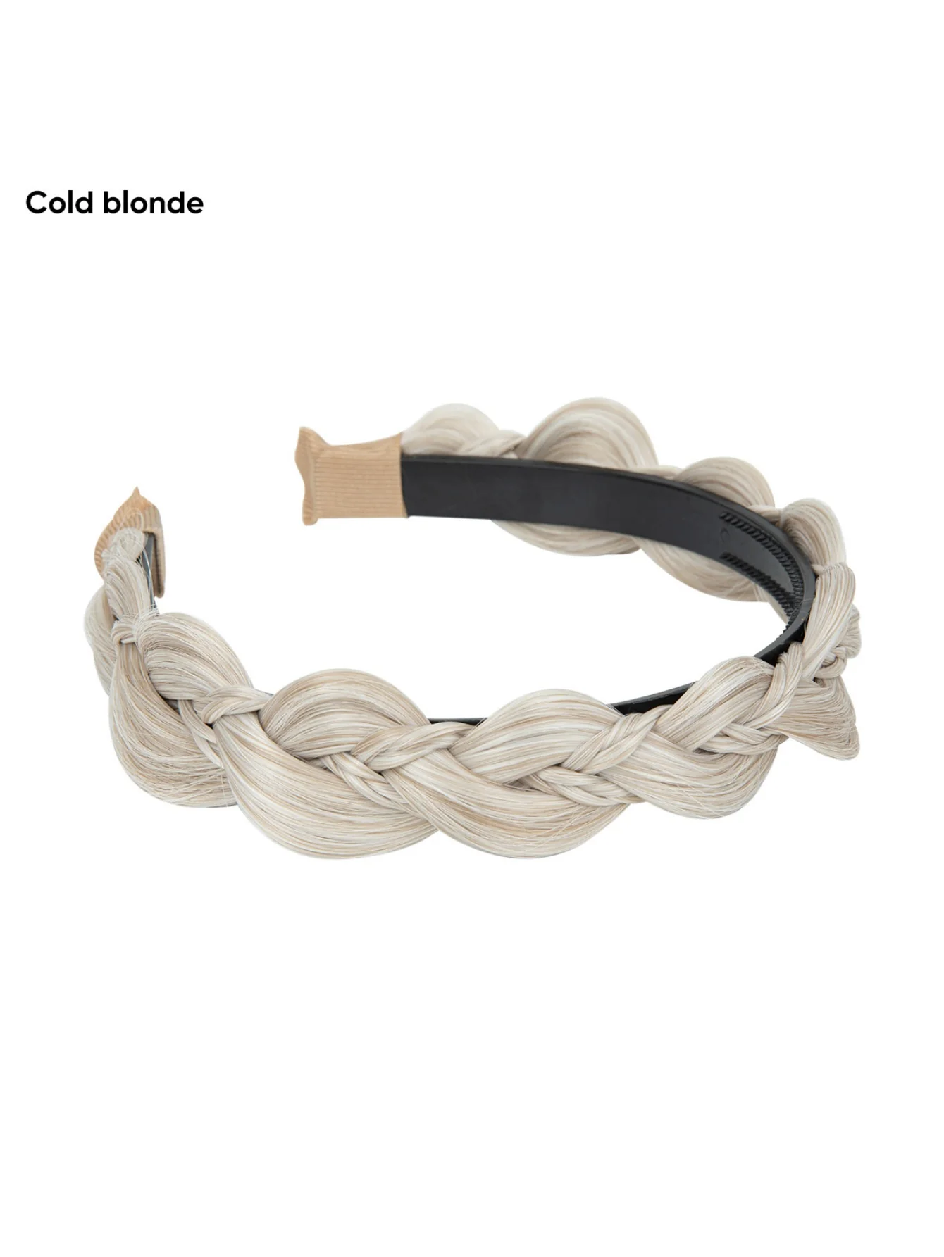 Braided Headband, Wide-brimmed Three-strand Sandwich Wig - Image 21