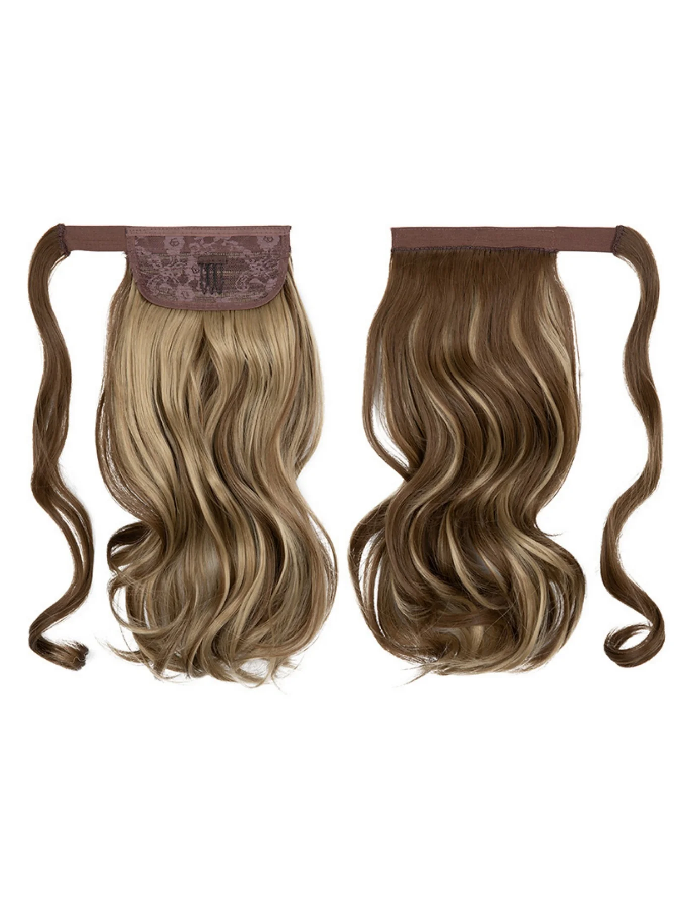 Long, Wavy, Natural Curl Wig With Wrap-around Design - Image 13