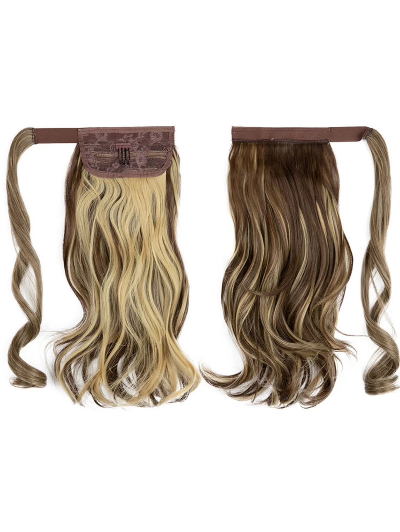 Long, Wavy, Natural Curl Wig With Wrap-around Design - Image 14