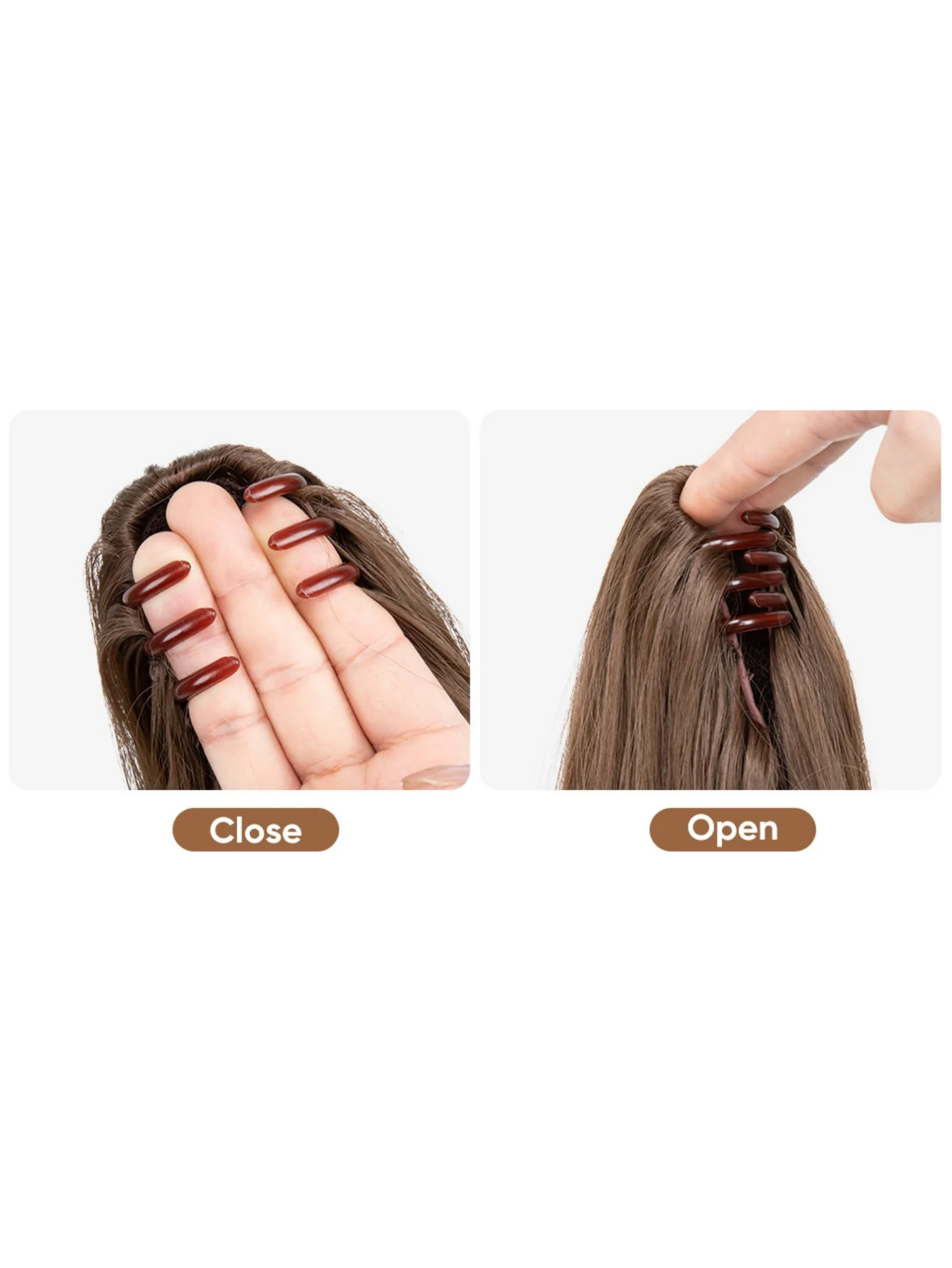 Big Wavy Ponytail Hair Extension Wig - Image 11