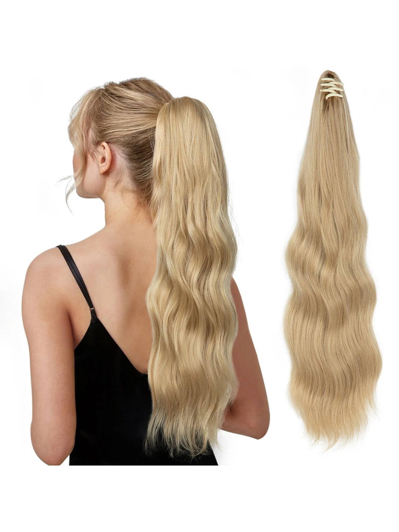 Big Wavy Ponytail Hair Extension Wig - Image 24