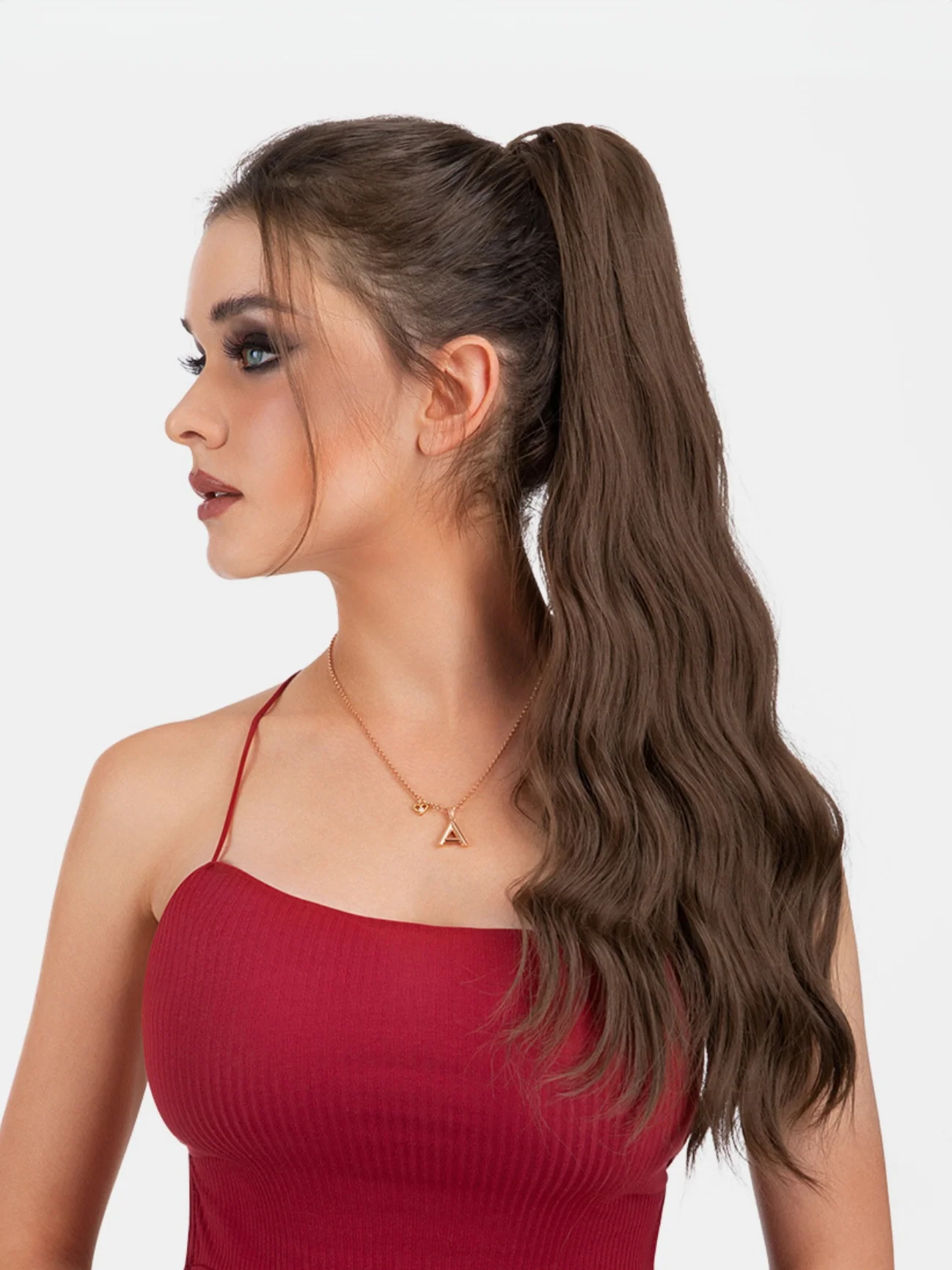 Big Wavy Ponytail Hair Extension Wig - Image 3