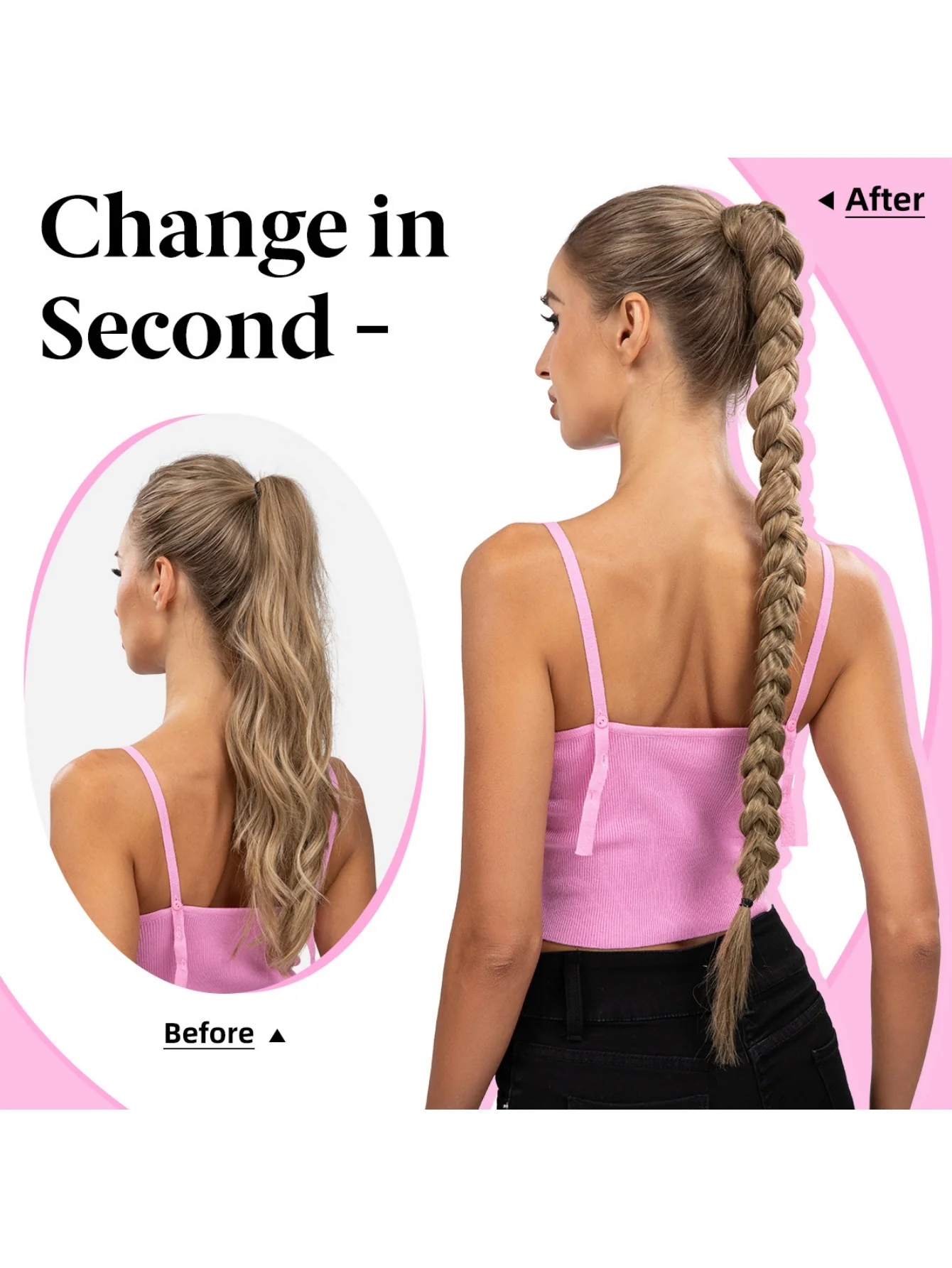 Wrapped Ponytail Wig - Image 5