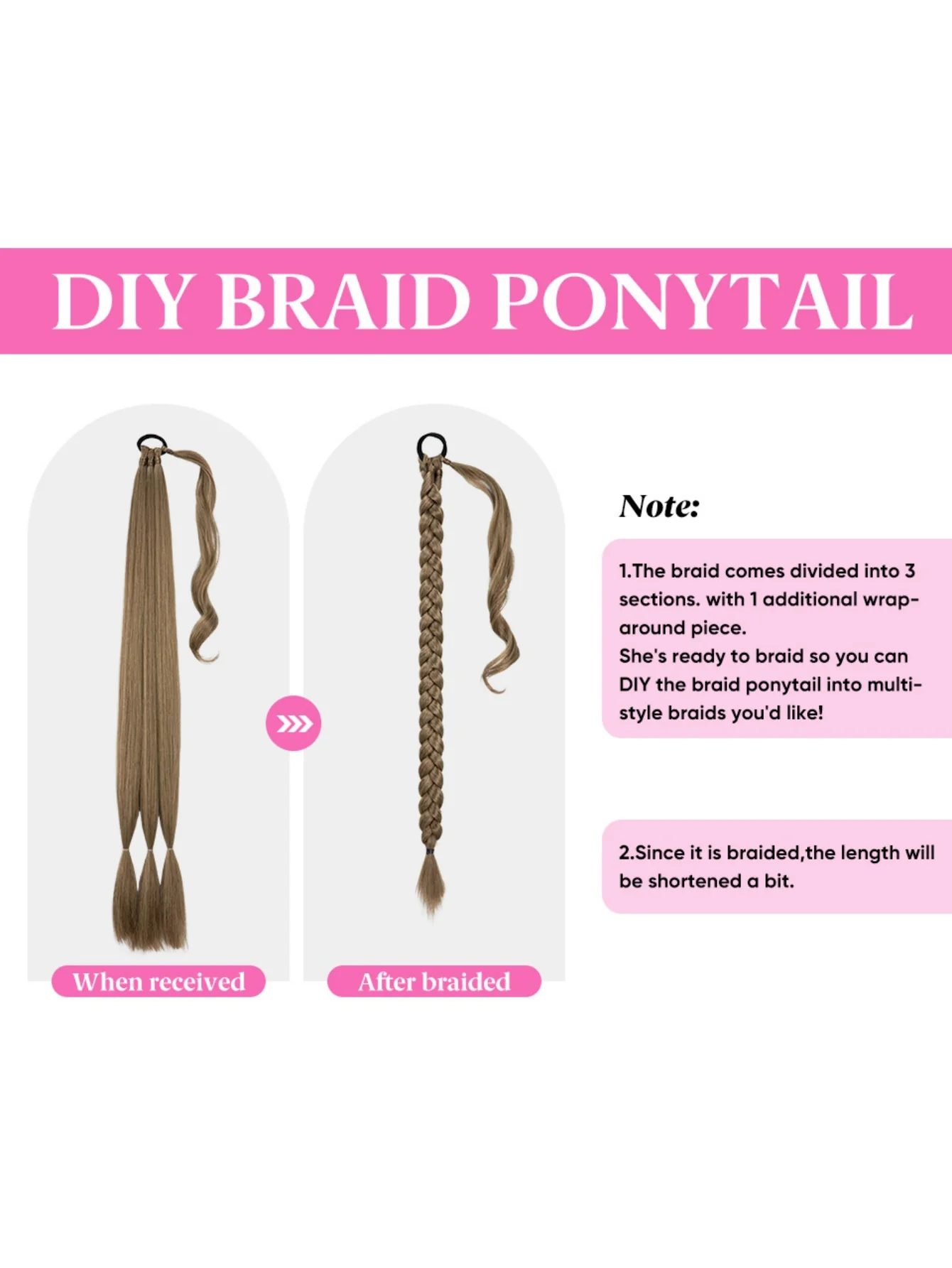 Wrapped Ponytail Wig - Image 7
