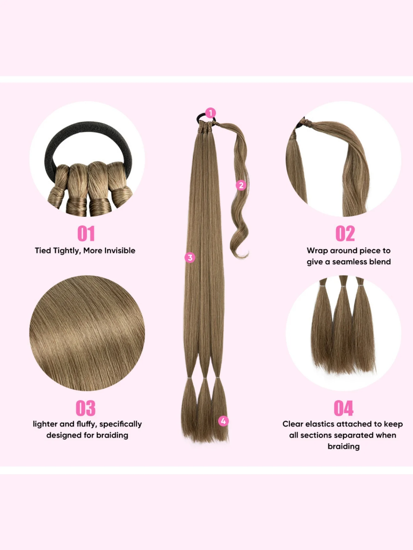 Wrapped Ponytail Wig - Image 8
