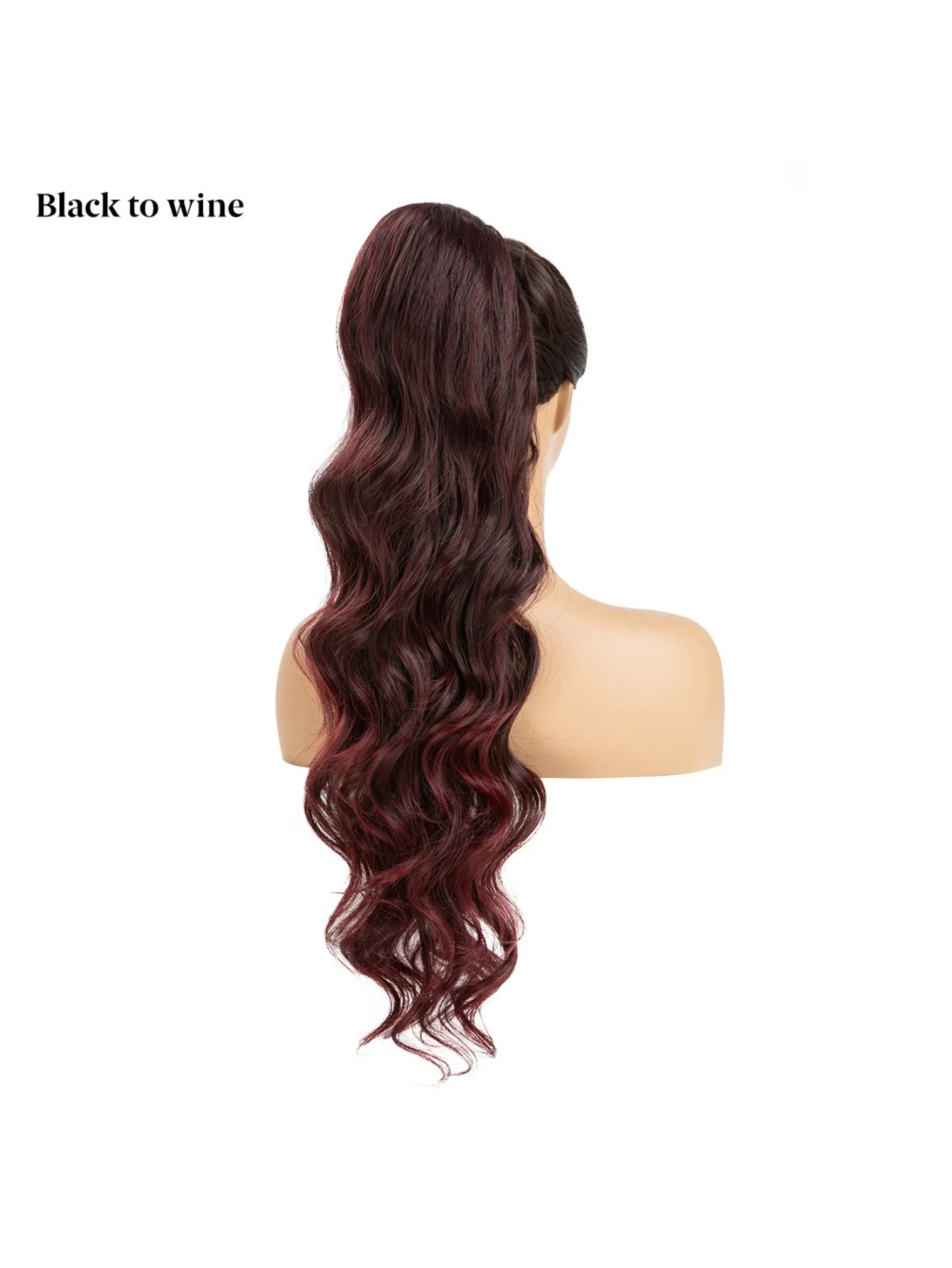 Water Ripple Drawstring Style High-temperature Synthetic Fiber Long Curly Hair - Image 10